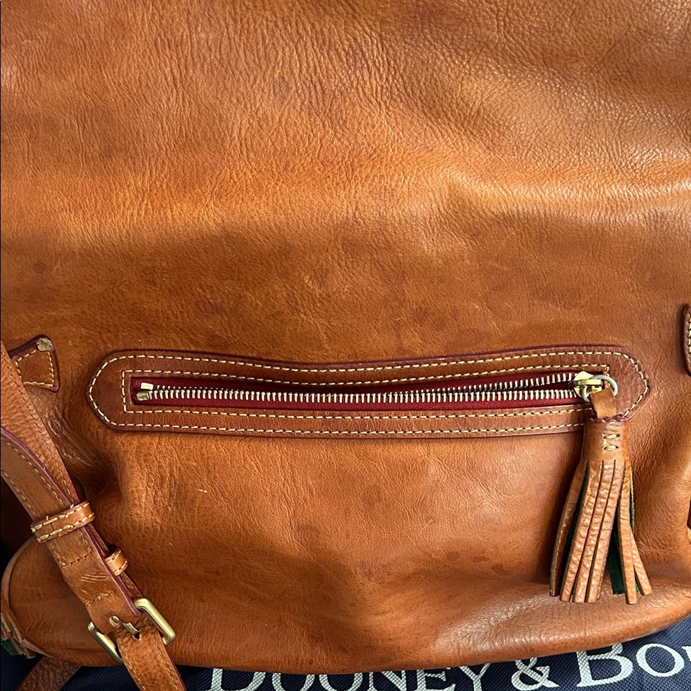 Dooney & Bourke Tan Leather Crossbody Bag - Picture 6 of 10